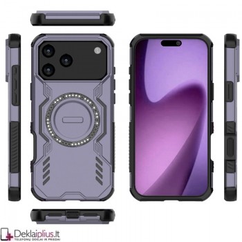 Šarvuotas dėklas su magsafe - violetinis (Apple Iphone 17 Pro Max/18 Pro Max) Šarvuotas dėklas su magsafe - violetinis (Apple Iphone 17 Pro Max/18 Pro Max)